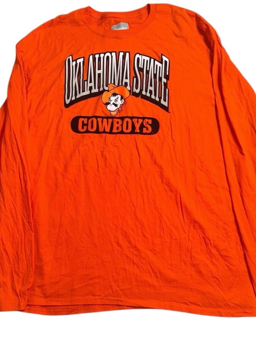 Oklahoma State Cowboys NCAA Chase Long Sleeve T-Shirt Orange Men’s Size 3XL